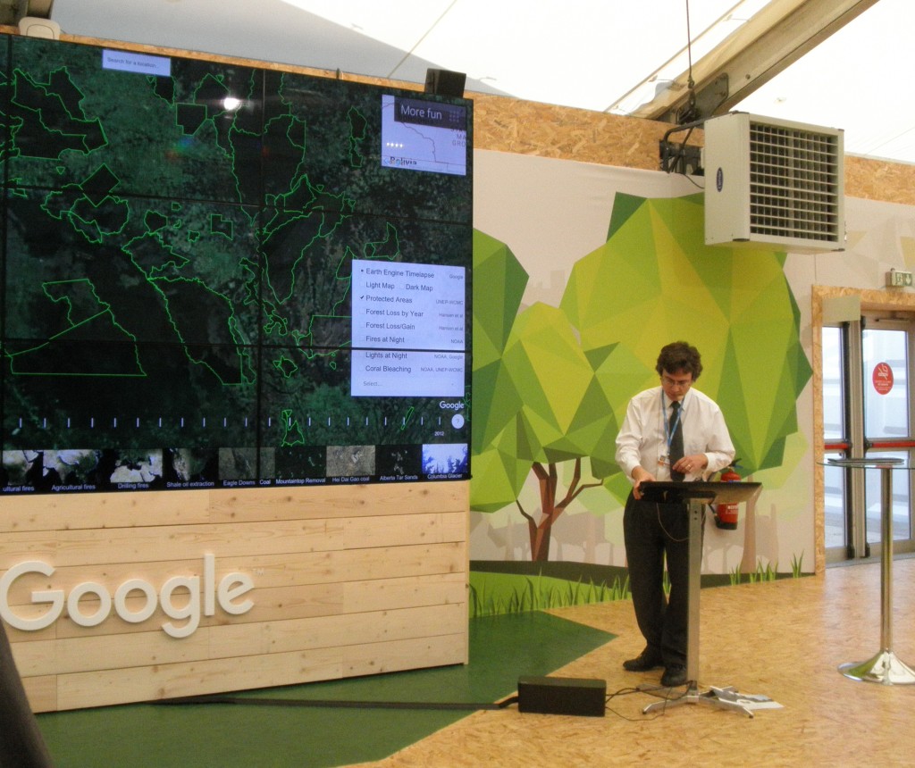 cop21 google map earth engine