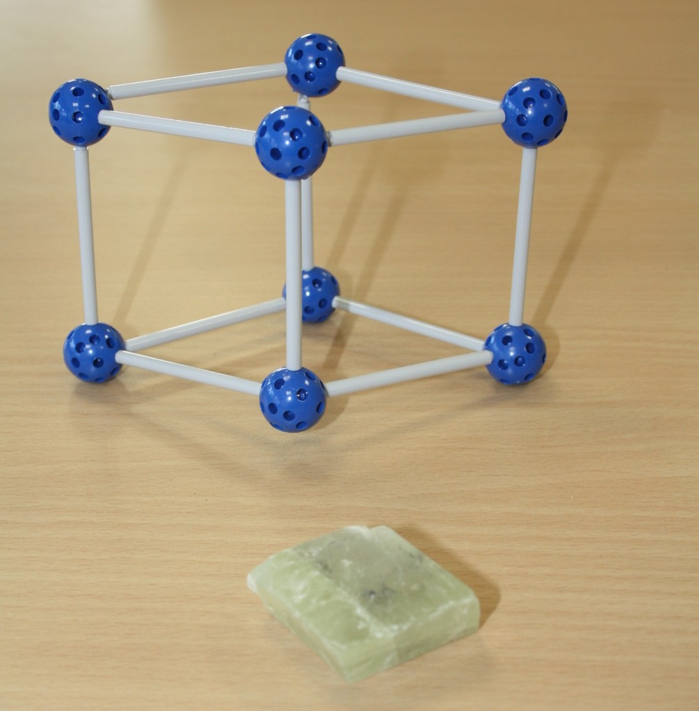 Modello a romboedro: la calcite